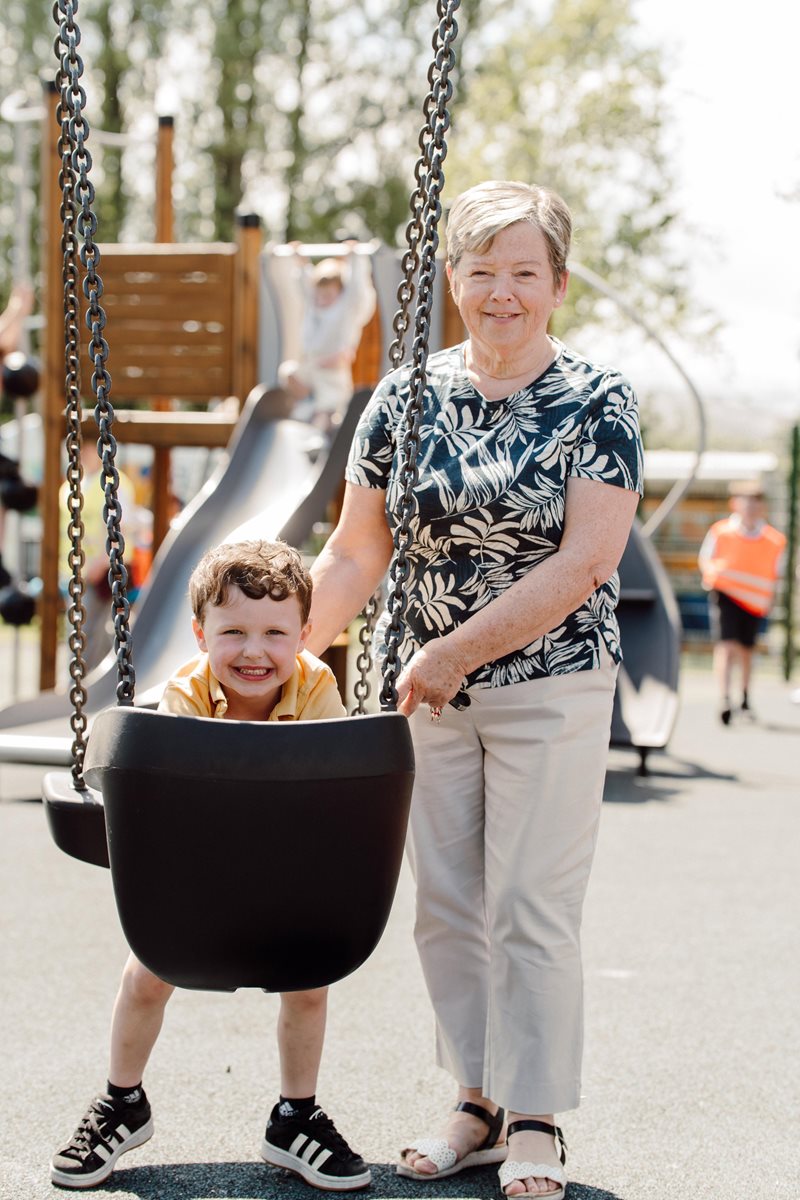 Bridget-and-Rubin-swing-by-the-new-Mallusk-Play-Park.jpg