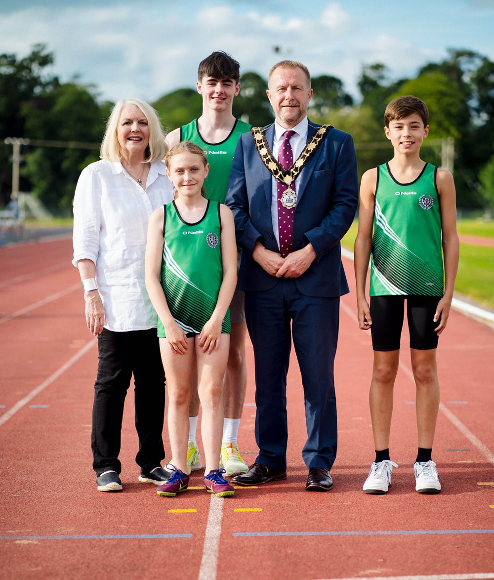 The-Kyle-legacy-lives-on-at-the-Northern-Ireland-Centenary-Stadium,-pictured-at-the-plaque-unveiling-in-honour-of-Sean-and-Maeve-Kyle.JPG Sean and Maeve Kyle Plaque Unveiling at NI Centenary Stadium