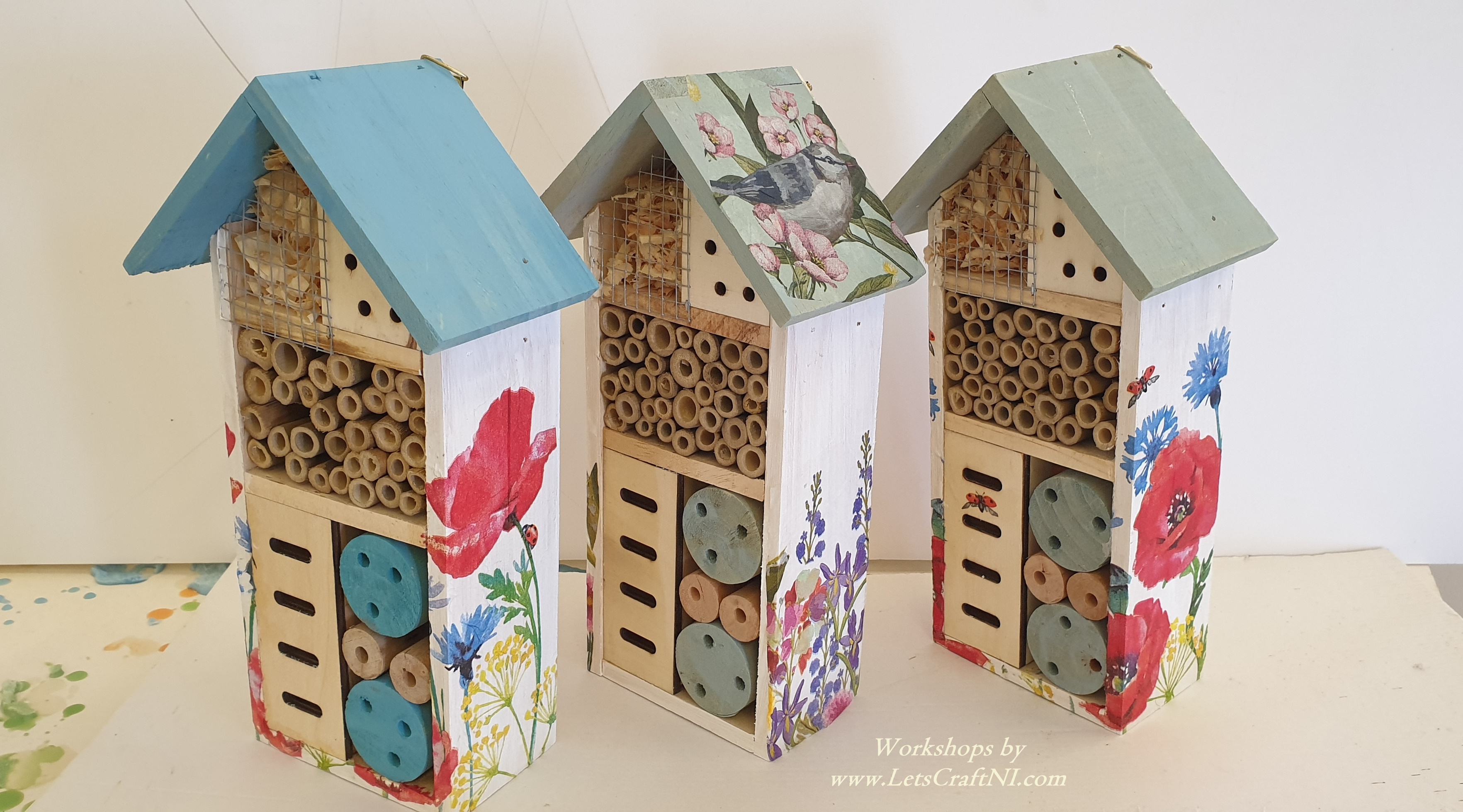 Decorate a Bug Hotel with Decoupage