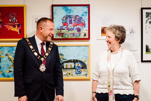 Mayor at the Opening of the Dementia NI Art Exhibition