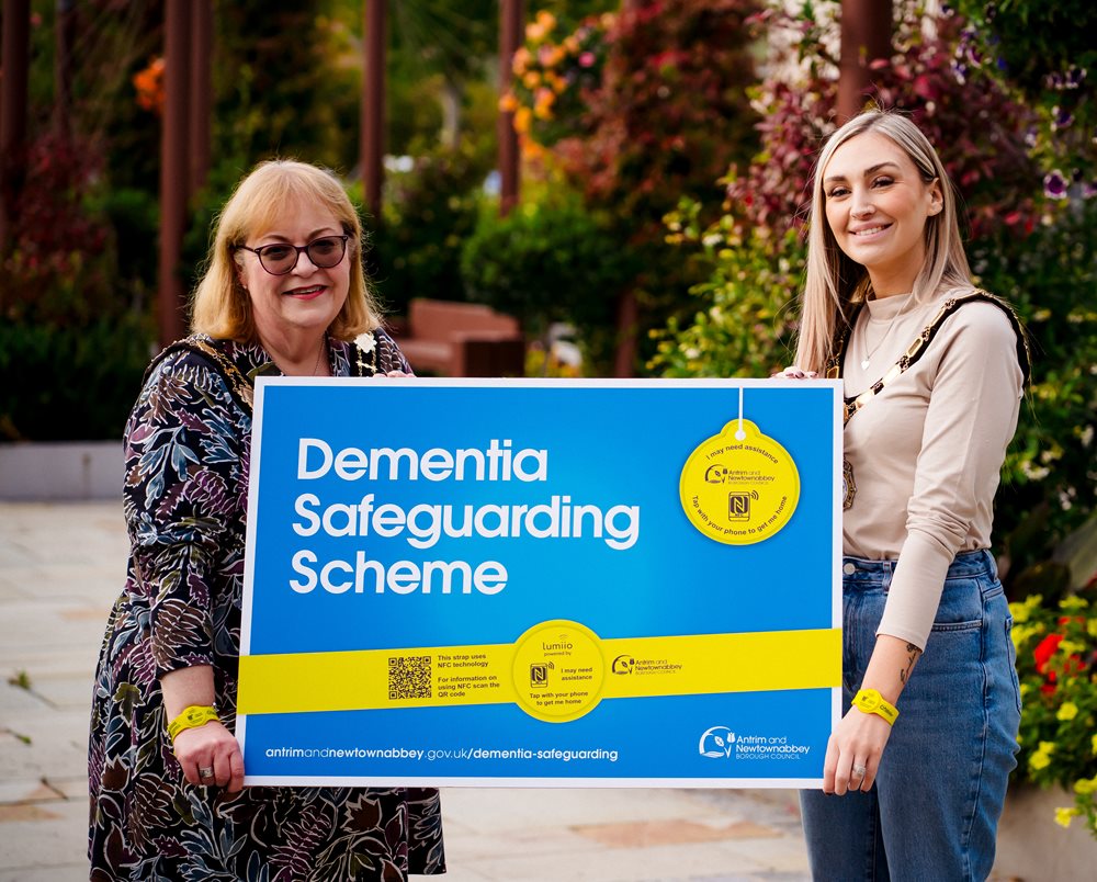 Mayor and Deputy Mayor launching the Dementia Safeguarding Scheme