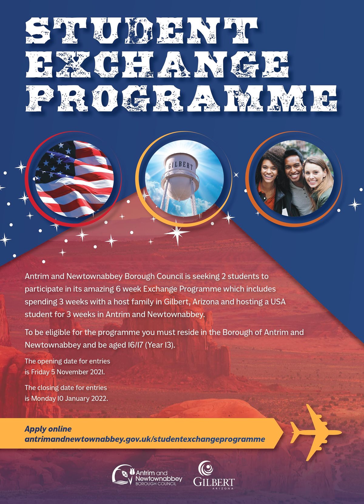 Sister Cities Student Exchange Programme 2022 - Antrim & Newtownabbey