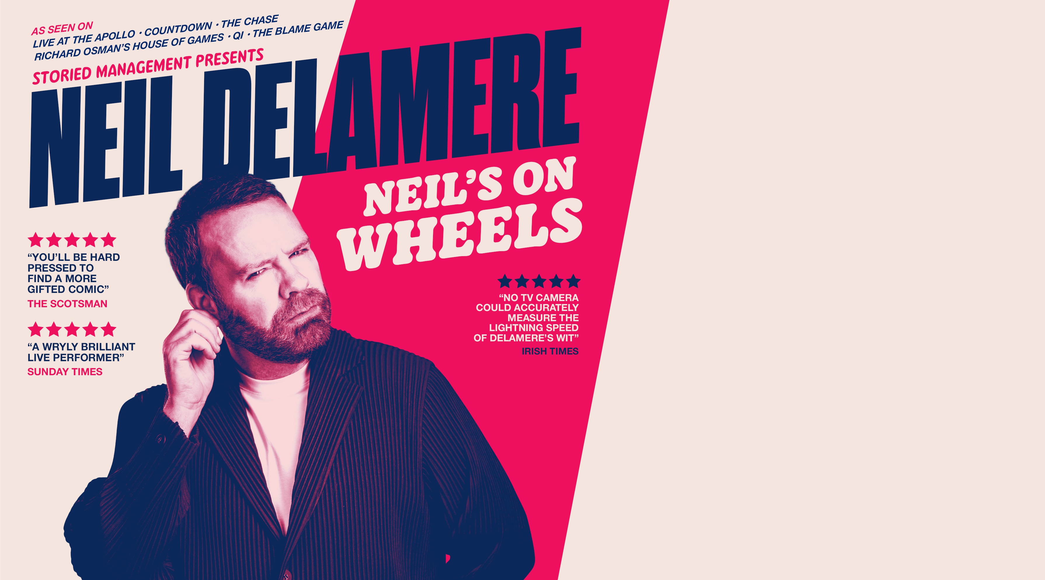 Neil Delamere- Neil’s on Wheels