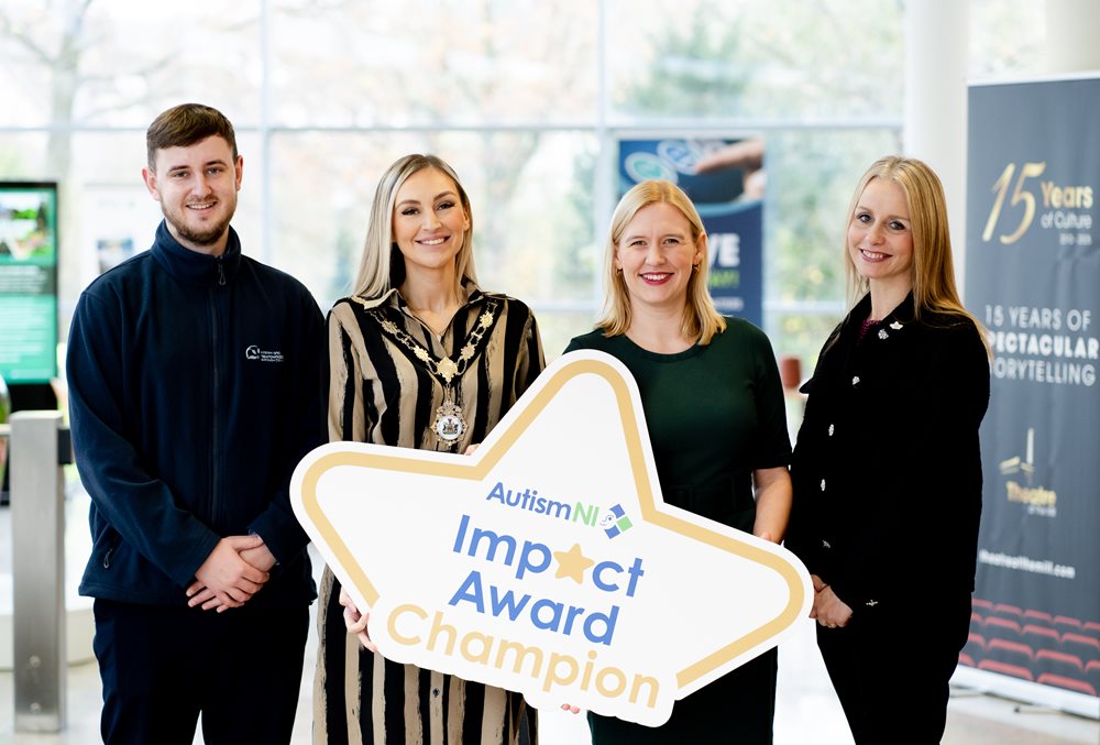 Receiving the Autism NI Impact Award 2025